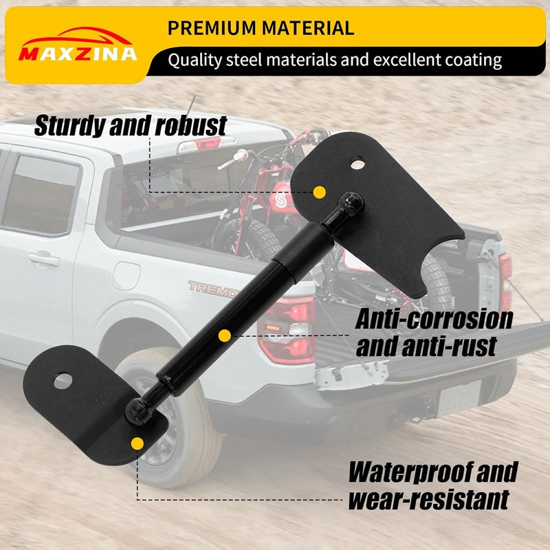 Maxzina Tailgate Assist Compatible with 2022-2025 2026 Ford Maverick Truck Tailgate Slow-Drop Accessories Tail Gate Shock Damper for 2024 Maverick Accessories (1PC) - Image 3